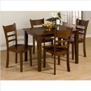   Piece Rectangular Dining Set in Rich and Warm Toned