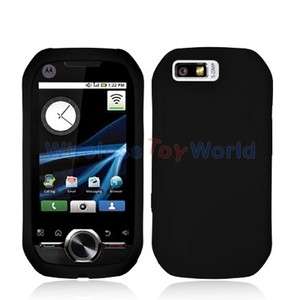 Black Rubber Case Cover Accessory for Motorola i1 Phone  