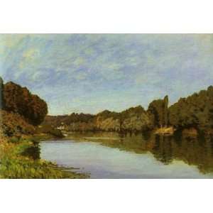  Oil Painting The Seine at Bougival Alfred Sisley Hand 