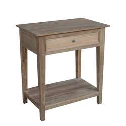 Reclaimed Teak Natural Open Night Stand  