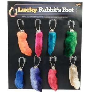  Rabbit Foot Keychain, 24 pc
