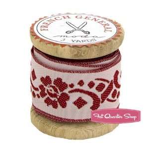  French General Trim 1 Red Floral   SKU #2109 96 Arts 