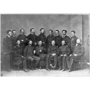  Henry Warner Slocum,1827 1894,Union General,with staff 