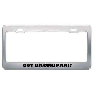 Got Bacuripari? Eat Drink Food Metal License Plate Frame Holder Border 