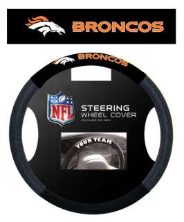 Denver Broncos Poly/Mesh Steering Wheel Cover  