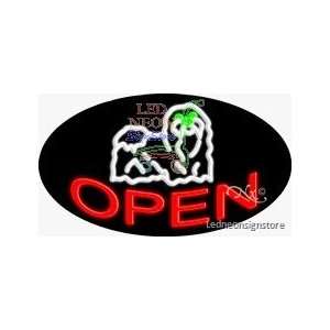  Open Neon Sign 17 inch tall x 30 inch wide x 3.50 inch wide x 3.5 