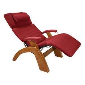 Perfect Chair in Garnet Micro Suede on Maple Base 