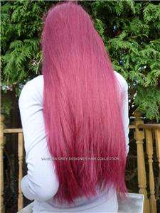   PERRUQUE LIKE REAL HAIR X LONG CHER GOTH RUBY RED WITCH CRAFT  