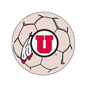  University of Utah Soccer Ball Rug 