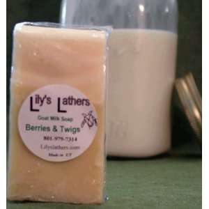    Lilys Lathers Berries & Twigs Natural Goat Milk Soap Beauty