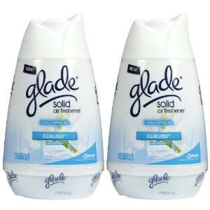 Glade Solid Air Freshener, Clean Linen, 6 oz 2 pack  
