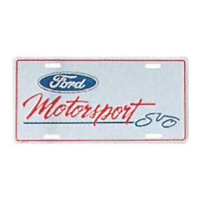 Ford Motorsport M1828a1 1 Lic Plate Wht Ms   Each