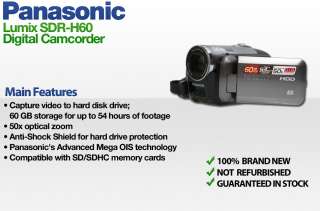 Panasonic SDR H60 Silver 60GB HD SDRH60   NEW 037988256419  