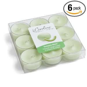 Carolina Tealight Candles, Honeydew Melon Scent, 9 Count Box (Pack of 