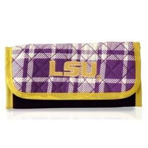 LSU Fighting Tigers Womens/Girls Quilted Wallet  Sports 