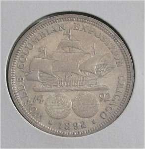 USA SILVER 1/2 DOLLAR COLUMBIAN 1892 UNC CONDITION  