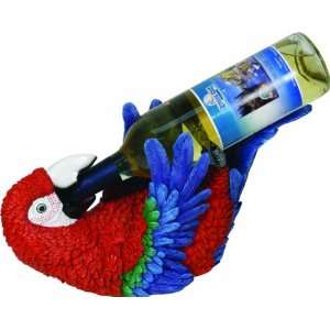  Rivers Edge Hand Painted Parrot Wine Bottle Holder 