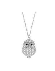 Bauble LuLu X Long Add A Bead Decorative Blinged out Owl Charm 