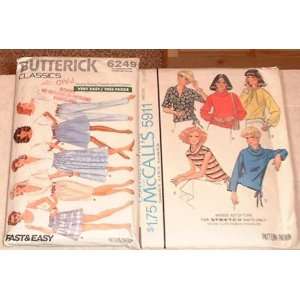  McCalls Pattern # 5911 and Butterick # 6249 Everything 