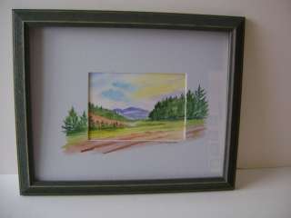 ORIGINAL WATERCOLOR PAINTING THE GREAT SMOKY MOUNTAINS  