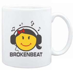 Mug White  Brokenbeat   female smiley  Music  Sports 