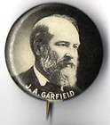 Vintage pin New England CREDIT pinback President James GARFIELD