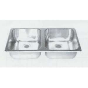    25 x 15 Double Bowl Stainless Steel RV Sink