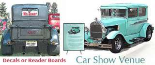 Car Show Display Sign READER BOARD LARGE Custom Art  
