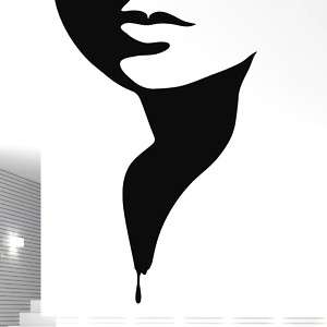 Wall Stickers Vinyl Art Decal nice woman face shadow  
