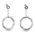 Hoop, Stainless Steel Earrings   Buy Cubic Zirconia 