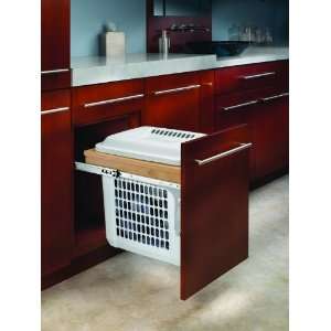   Top Mounted Hamper Wood Pull Out with Lid 4VHTM 1520 