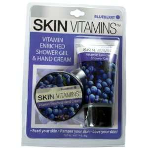 Skin Vitamins Blueberry Shower Gel & Hand Cream   2 pk,(AE 