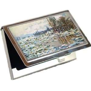  Break up of Ice By Claude Monet Business Card Holder 