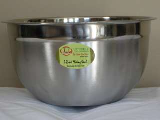QT STAINLESS STEEL DEEP GERMAN STYLE MIXING BOWL  