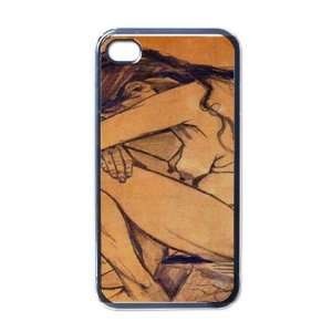  Sorrow By Vincent Van Gogh Black Iphone 4   Iphone 4s Case 