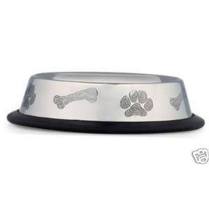   ProSelect Anti Skid Etched Stainless Dog Bowl 16 oz.