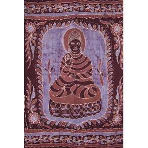  Buddha Batik Tapestry Buddhism Meditation Blue