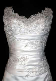   899 Mori Lee Ivory 14 Informal Wedding Ball Gown Bridal Dress  