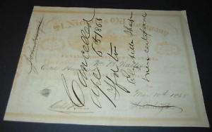 1865 St. Nicholas OIL Stock Certificate PA.   CIVIL WAR  