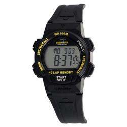 Timex Mens Ironman Triathlon Black Rubber Watch  