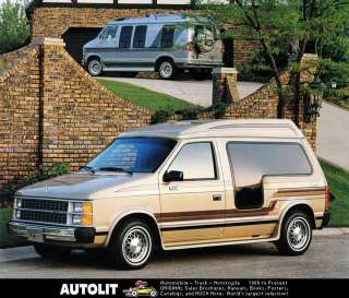 1985 Dodge Bivouac Conversion Van & Minivan Factory Photo  