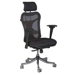   Chair, Adjustable Height/Headrest, 28x24x51, Black