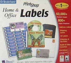 Print Shop Home+Office Labels CD+Address+Media++ PC NEW  