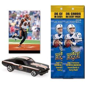  NFL 1967 Ford Mustang Fastback w/Trading Card & 2 2008 