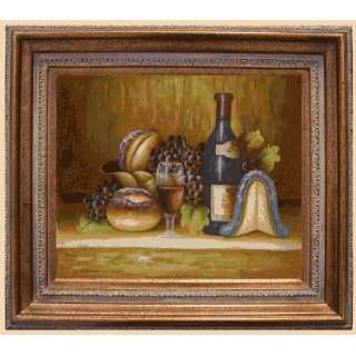 Reproduction Oil Painting   Cuisine Fruit and Wine with Mediterranean 