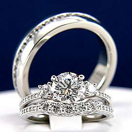 3pcs HIS HERS Engagement Wedding Band Ring Set Princess Cut Mens and 
