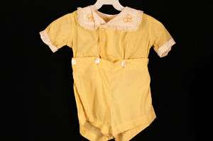 RARE FRENCH VINTAGE 1930S CHILDS 18 24 MONTH OUTFIT  