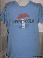 Large Light Blue Pepsi Cola Shirt Graphic TShirt NEW  