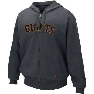  San Francisco Giants Full Zip Twill Hooded Sweatshirt 