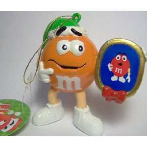  M&M Candy Orange M&M Holding a Picture Frame Christmas 
